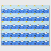 泳ぐ人 ラッピングペーパー (フラット)