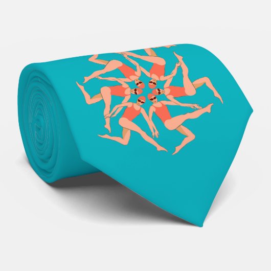 泳ぐ人 – 同期スイミング ネクタイ (ロール)