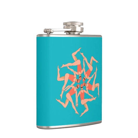 泳ぐ人 – 同期スイミング フラスク (右)