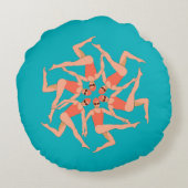 泳ぐ人 – 同期スイミング ラウンドクッション (裏面)