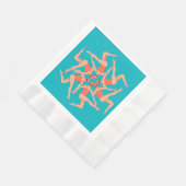 泳ぐ人 – 同期スイミング 縁ありランチョンナプキン (角)