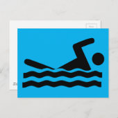 泳ぐ人-297723泳ぐ人スイミングウォータースポーツ波 ポストカード (正面/裏面)