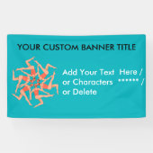 泳ぐ人- Synchroスイミング振り付けカスタム 横断幕 (横)