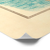 泳ぐ方法 – ヴィンテージ泳ぐ人表 ポスター (角)