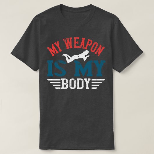 泳ぐ武器は私の体 Tシャツ (デザイン正面)