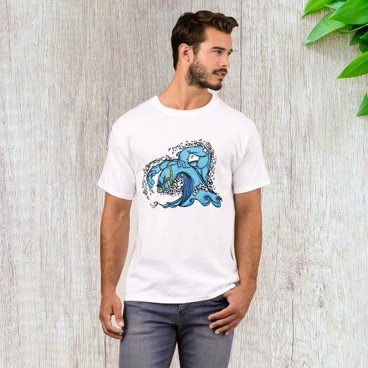 泳ぐ波 Tシャツ