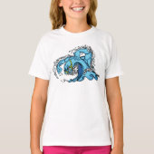 泳ぐ波 Tシャツ (正面)