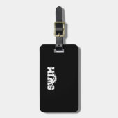 泳ぐ泳ぐ人競技用スイミングアスレティックギフト ラゲッジタグ (正面縦)