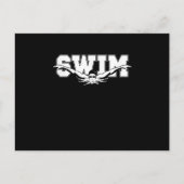 泳ぐ泳ぐ人競技用スイミングアスレティックギフト 案内ポストカード (正面)