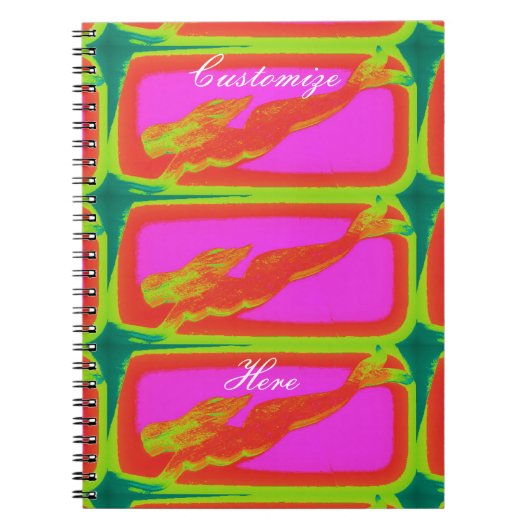 泳ぐ赤い人魚 ノートブック (正面)