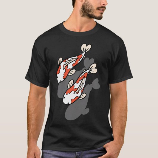 泳ぐ鯉 Tシャツ (正面)