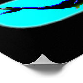 泳ぐ黒い人魚 ポスター (角)