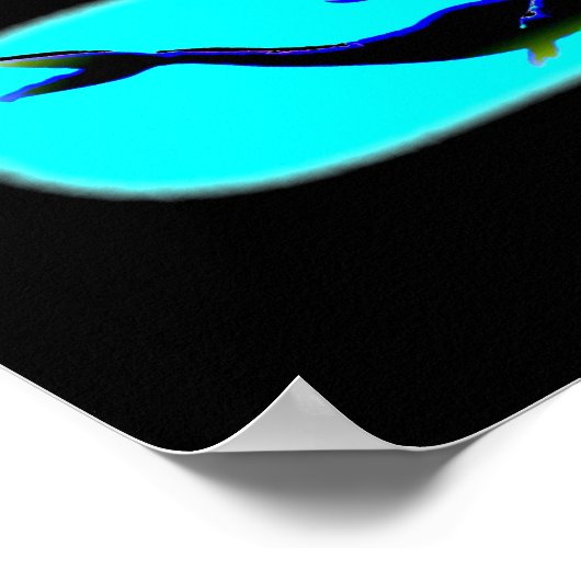 泳ぐ黒い人魚 ポスター (角)