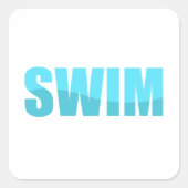 泳ぐ スクエアシール (正面)