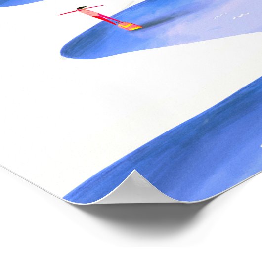 泳ぐ ポスター (角)