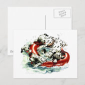 泳ぐ ポストカード (正面/裏面)