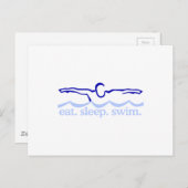 泳ぐ ポストカード (正面/裏面)