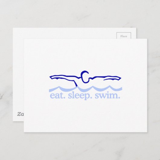 泳ぐ ポストカード (正面/裏面)
