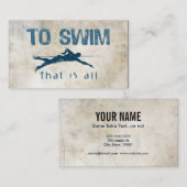 泳ぐ 名刺 (正面/裏面)