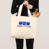 泳ぐBRON ラージトートバッグ (正面(商品))