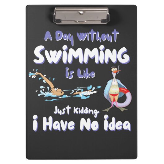 泳げないおもしろい日 クリップボード (正面)