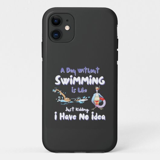 泳げないおもしろい日 Case-Mate iPhoneケース (裏面)