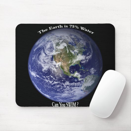 「泳げるか？」 マウスパッド (マウス)