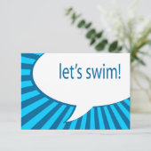 泳ごう! 喜劇的なスピーチの泡 招待状 (スタンド正面)