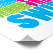 泳カラフルぐ ポスター (角)