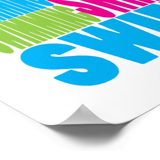 泳カラフルぐ ポスター (角)