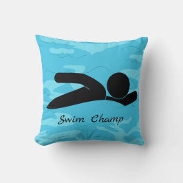 泳パーソナライズされたぎ枕 クッション