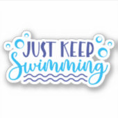 泳保ぎだ シール (正面)