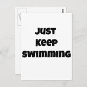 泳保ぎだ ポストカード (正面/裏面)