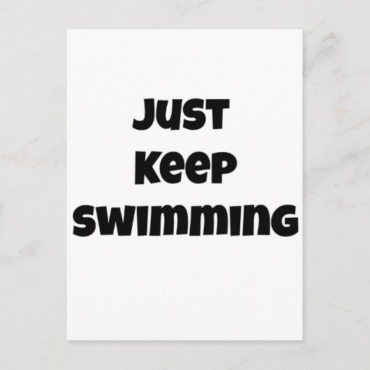 泳保ぎだ ポストカード (正面)