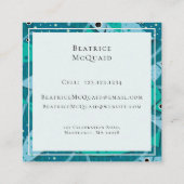 泳航海の水魚の旅行名刺 スクエア名刺 (裏面)