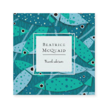 泳航海の水魚の旅行名刺