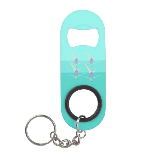 泳芸術的ぐ キーホルダー栓抜き (正面)