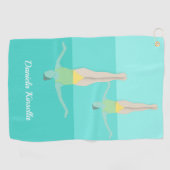 泳芸術的ぐ ゴルフタオル (横)