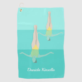 泳芸術的ぐ ゴルフタオル