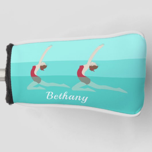 泳芸術的ぐ ゴルフヘッドカバー (正面)