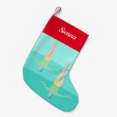泳芸術的ぐ スモールクリスマスストッキング (正面 (吊り時))