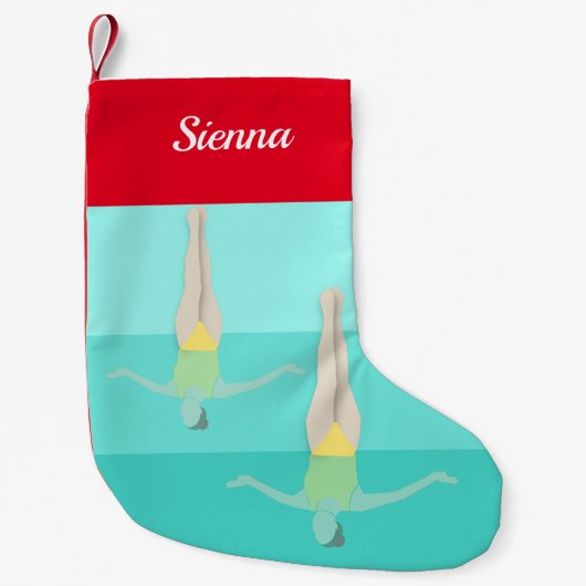 泳芸術的ぐ スモールクリスマスストッキング (正面)