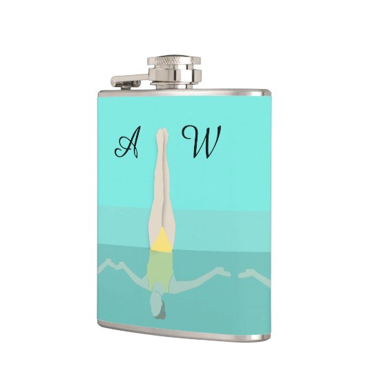 泳芸術的ぐ フラスク (左)