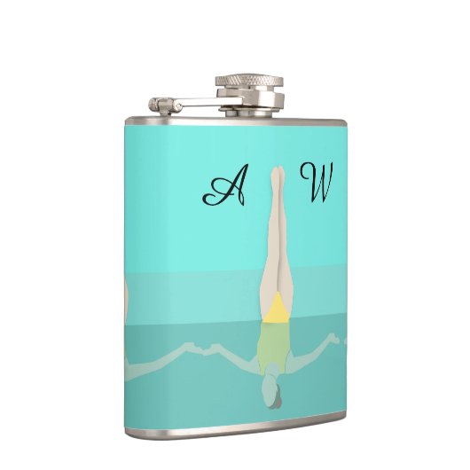 泳芸術的ぐ フラスク (右)