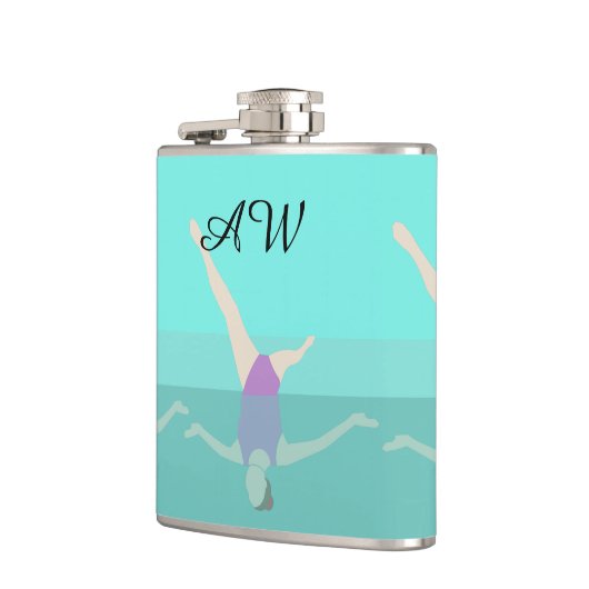 泳芸術的ぐ フラスク (左)