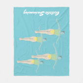 泳芸術的ぐ フリースブランケット (正面)