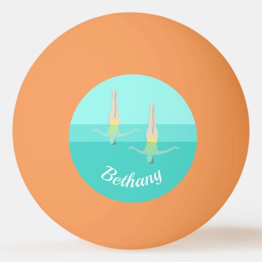 泳芸術的ぐ 卓球ボール (正面)