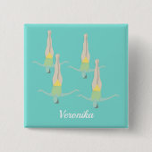 泳芸術的ぐ 缶バッジ (正面)