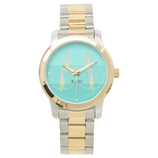 泳芸術的ぐ 腕時計 (正面)