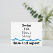 泳食べぐ、勉強、眠る…すすいで繰り返す ポストカード (スタンド正面)